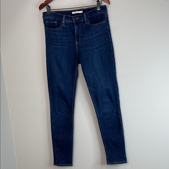 Levis 311 Shaping Skinny Jeans Maui View Blue Dark Wash Stretch Denim Red Tab 29 - Picture 2 of 12